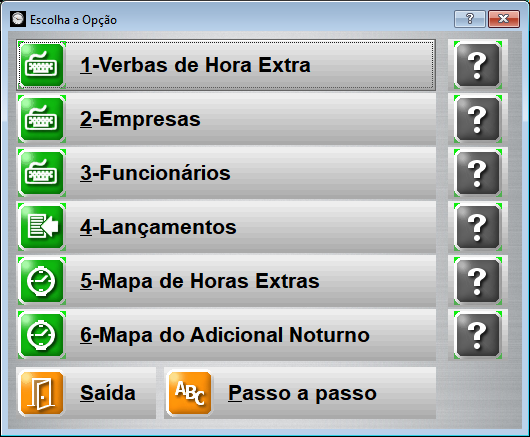 programa de controle de horas extras