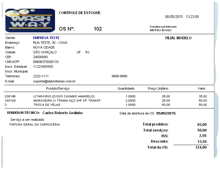 ordem de serviço